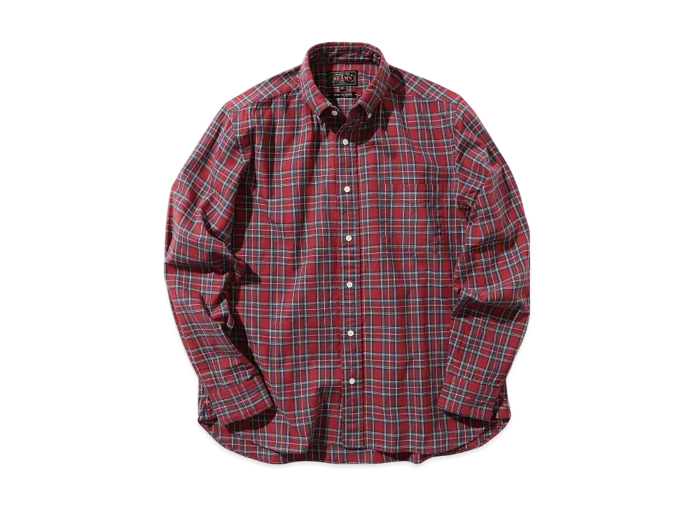 BEAMS B.D. Yarn Tartan "Red"