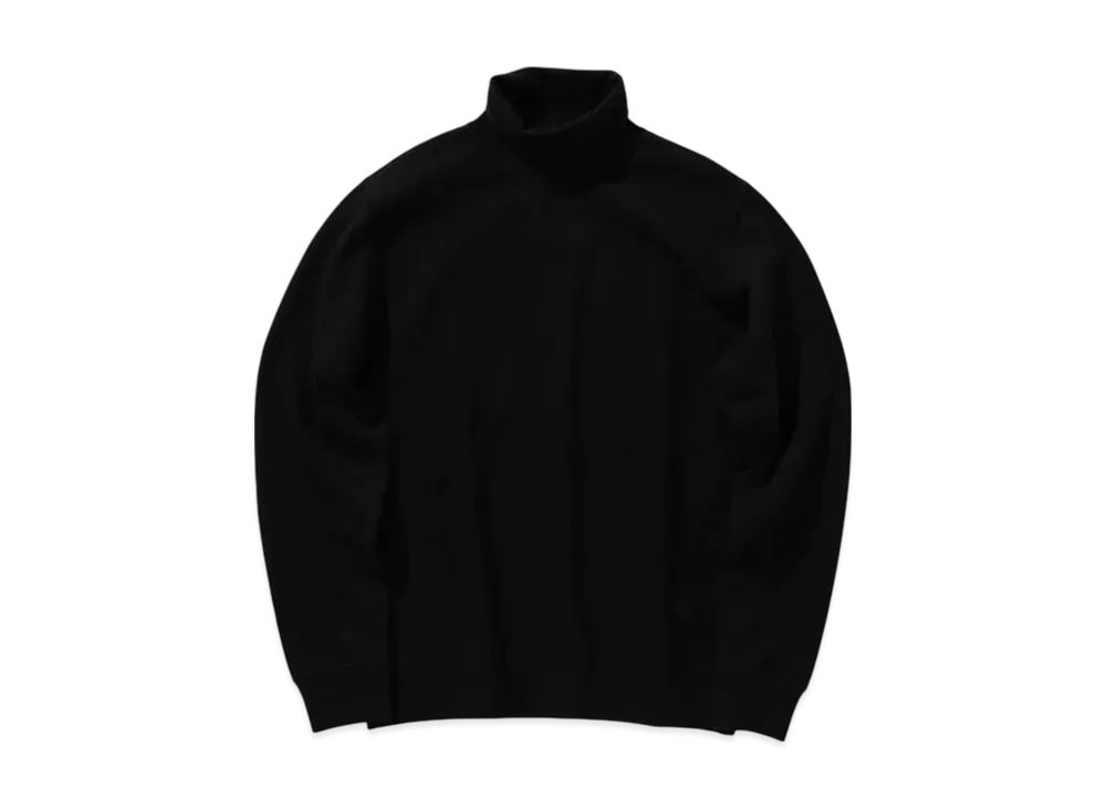 BEAMS Sweat Turtle Neck "Black"