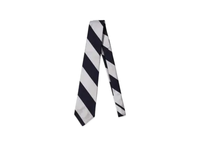 BEAMS IVY Tie Regimental Stripe "Silver"