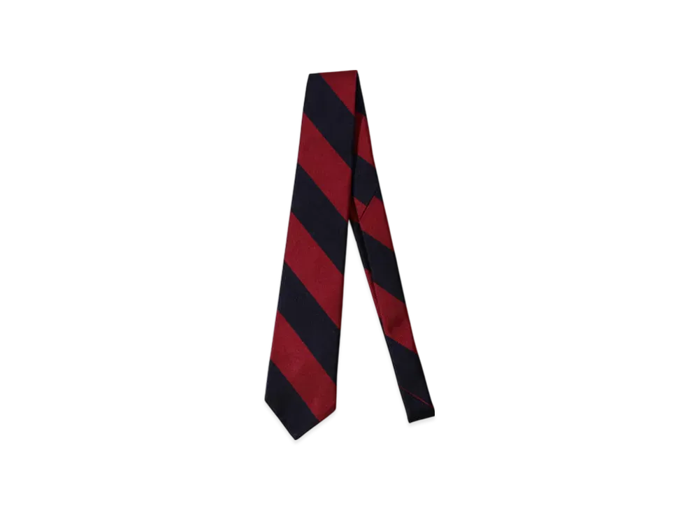 BEAMS IVY Tie Regimental Stripe "Burgundy"