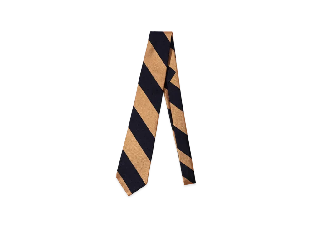 BEAMS IVY Tie Regimental Stripe "Yellow"