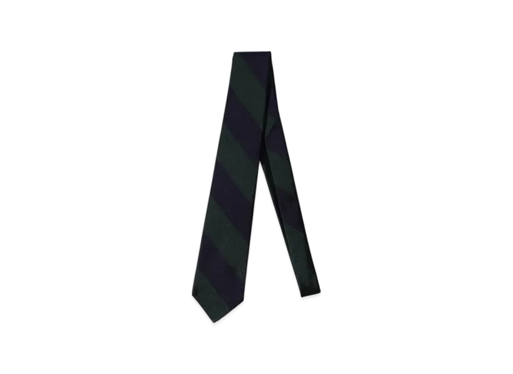 BEAMS IVY Tie Regimental Stripe "Green"