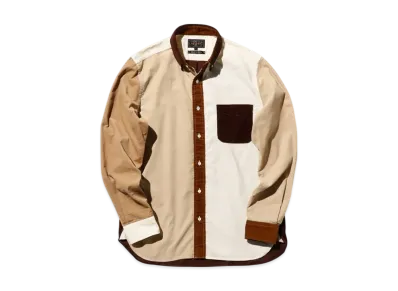BEAMS B.D. Corduroy Panel "Brown"