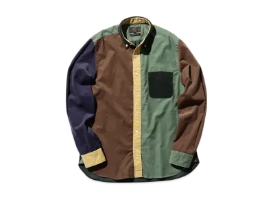 BEAMS B.D. Corduroy Panel "Green"