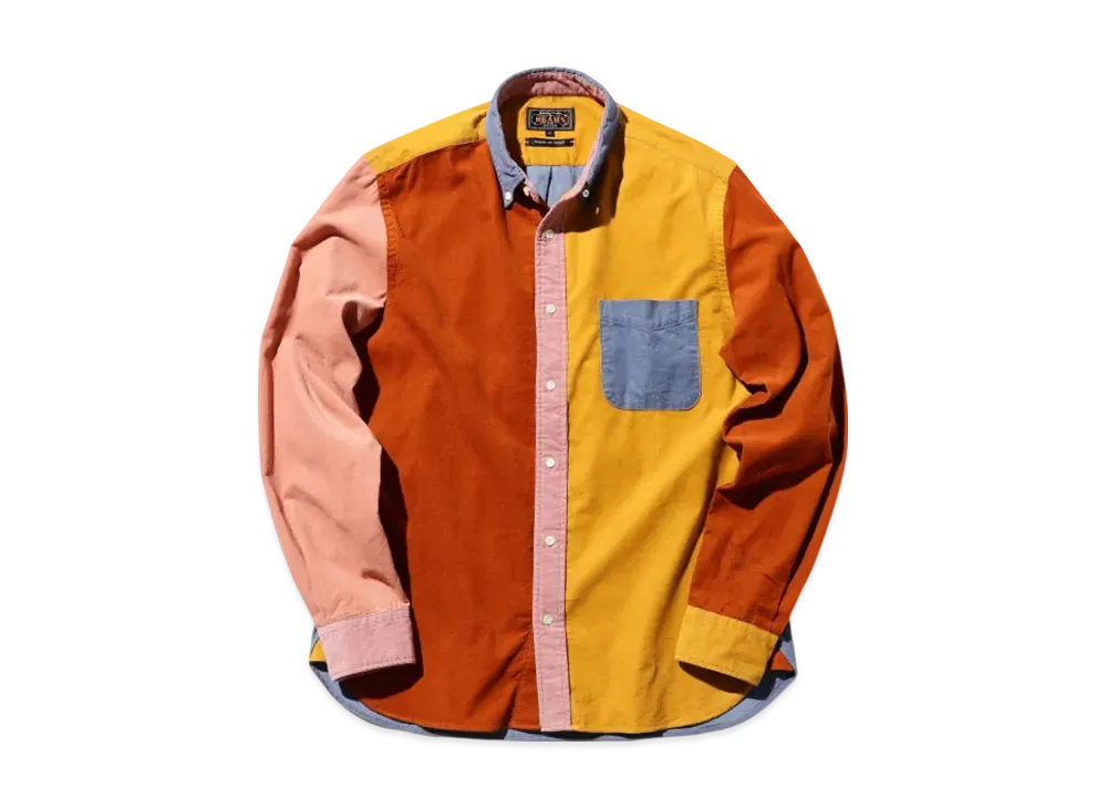 BEAMS B.D. Corduroy Panel "Blue"