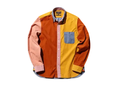 BEAMS B.D. Corduroy Panel "Blue"