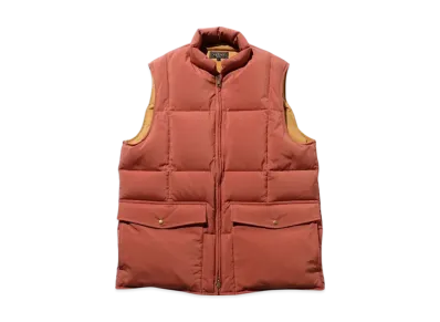 BEAMS Down Vest Nylon Oxford "Orange"