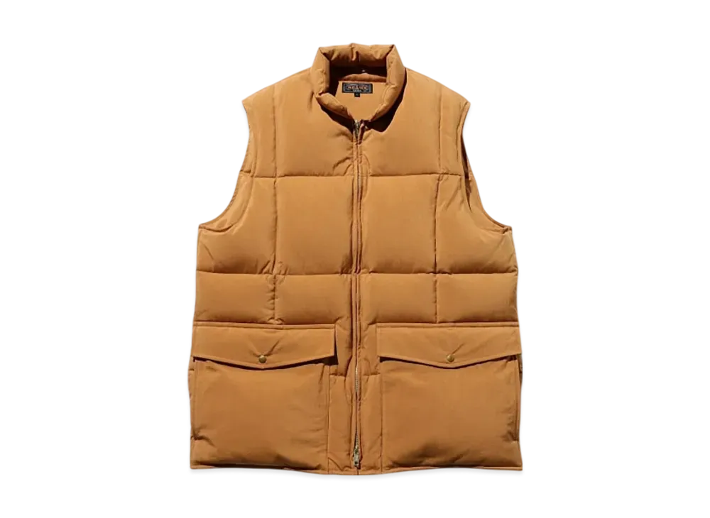 BEAMS Down Vest Nylon Oxford "Gold"