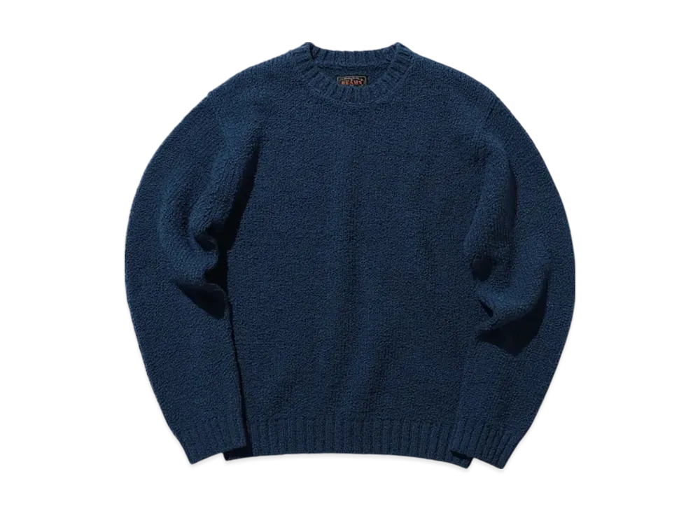 BEAMS Crew Corkscrew Yarn 3G "Blue"