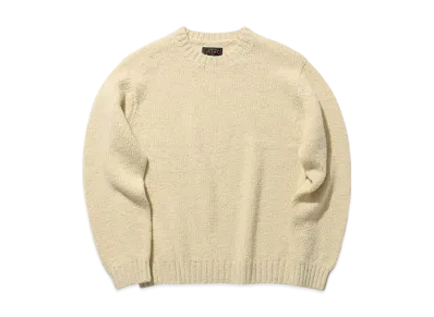 BEAMS Crew Corkscrew Yarn 3G "OffWhite"