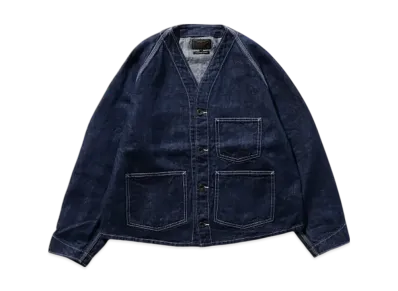 BEAMS Engineer Jacket Twill Linen "Indigo"