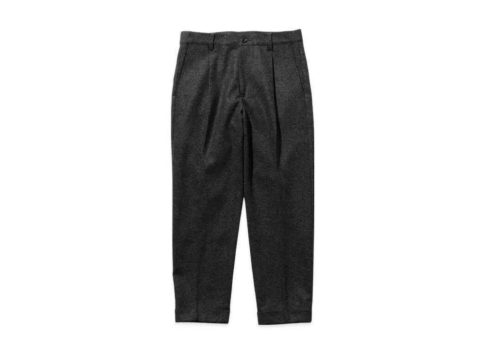 BEAMS 1Pleat Wool Cashmere "Gray"