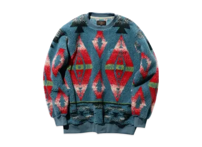 BEAMS Crew Boa Jacquard "Turquoise"