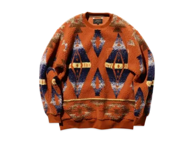 BEAMS Crew Boa Jacquard "Orange"