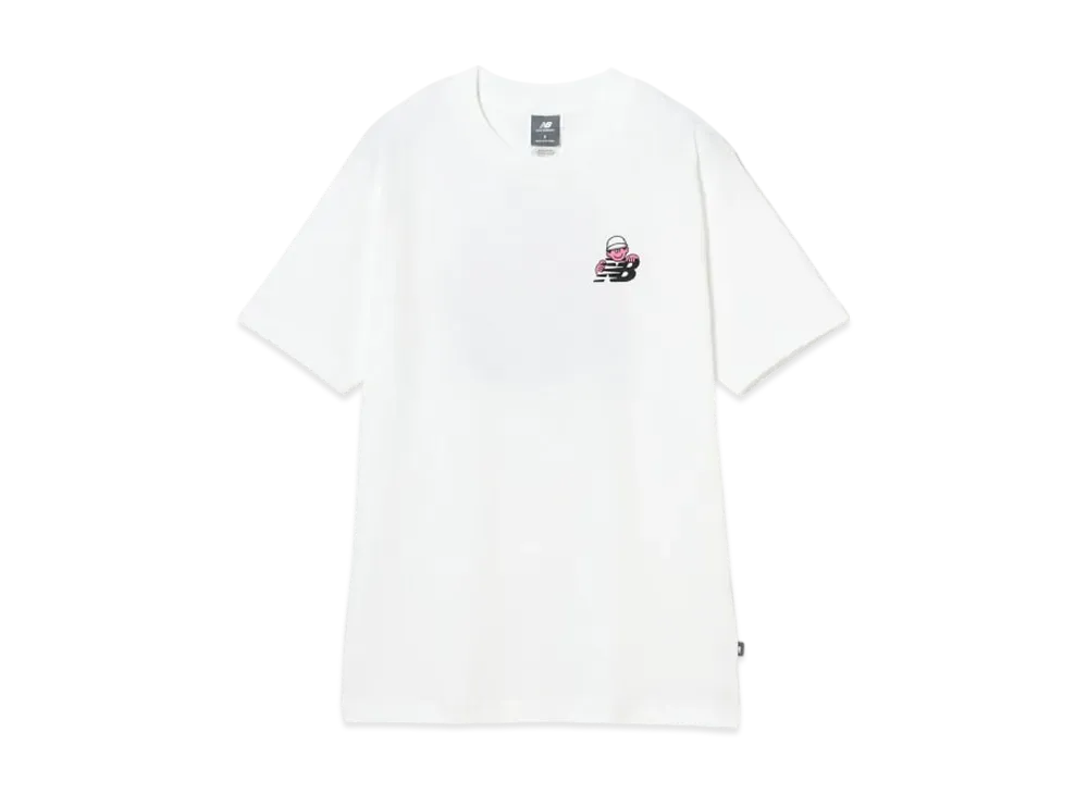 BEAMS T x New Balance x Face Oka Character T-Shirt "White"