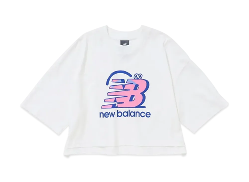 BEAMS T x New Balance x Face Oka Women Smile T-Shirt "White"