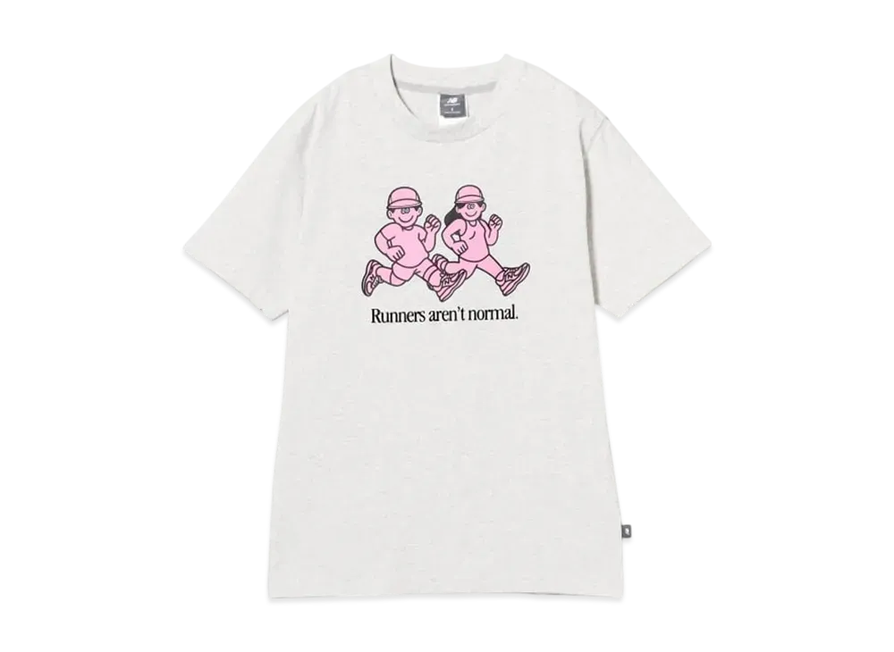 BEAMS T x New Balance x Face Oka Runner T-Shirt "AshHeather"