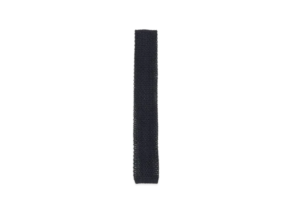 BEAMS Silk Knit Tie Solid "Navy"