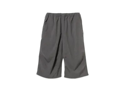 BEAMS Wide Short Slacks "Gray"