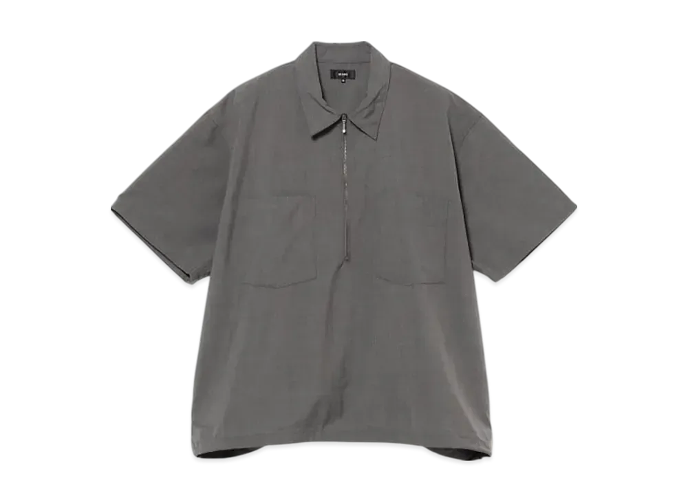 BEAMS Half-zip pullover shirt "Gray"