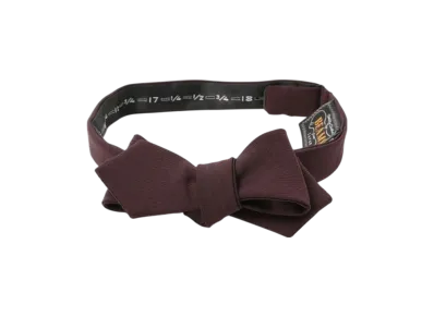 BEAMS Wool Bow Tie Mohair "Wine"