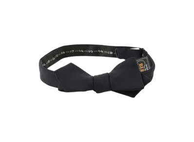 BEAMS Wool Bow Tie Mohair "Navy"