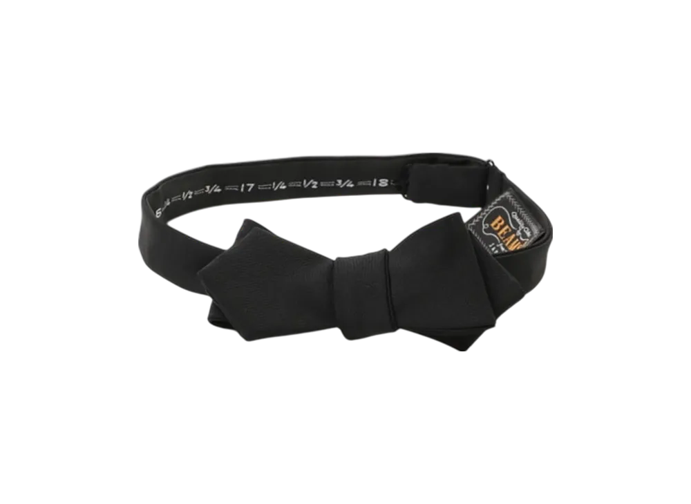 BEAMS Wool Bow Tie Mohair "Chacoal"