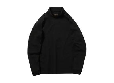 BEAMS Turtle Neck Pima Cotton "Black"