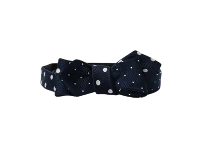 BEAMS Silk Bow Tie Dot "Navy"
