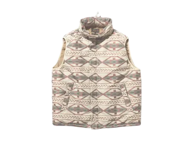 BEAMS MIL Puff Vest ver.2 Jacquard "Native"