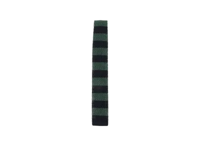 BEAMS Cotton Knit Tie Stripe "Green"