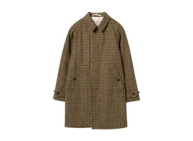 BEAMS Bal Collar Coat Harris Tweed "GunClub"