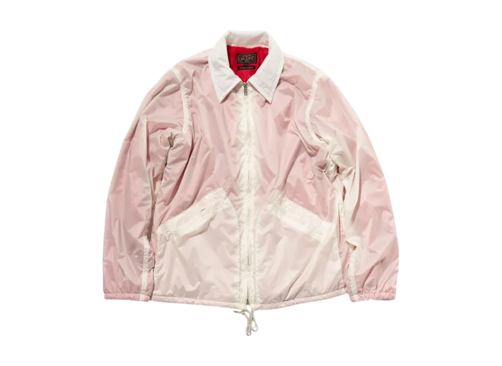 BEAMS Coach Jacket Nylon Fleece "Oyster"