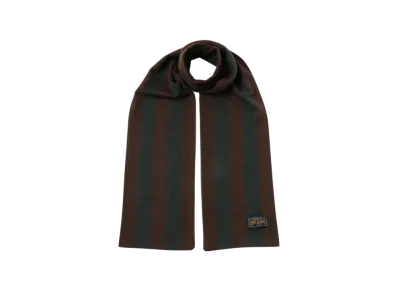 BEAMS Cashmere School Scarf "BrownGreen"