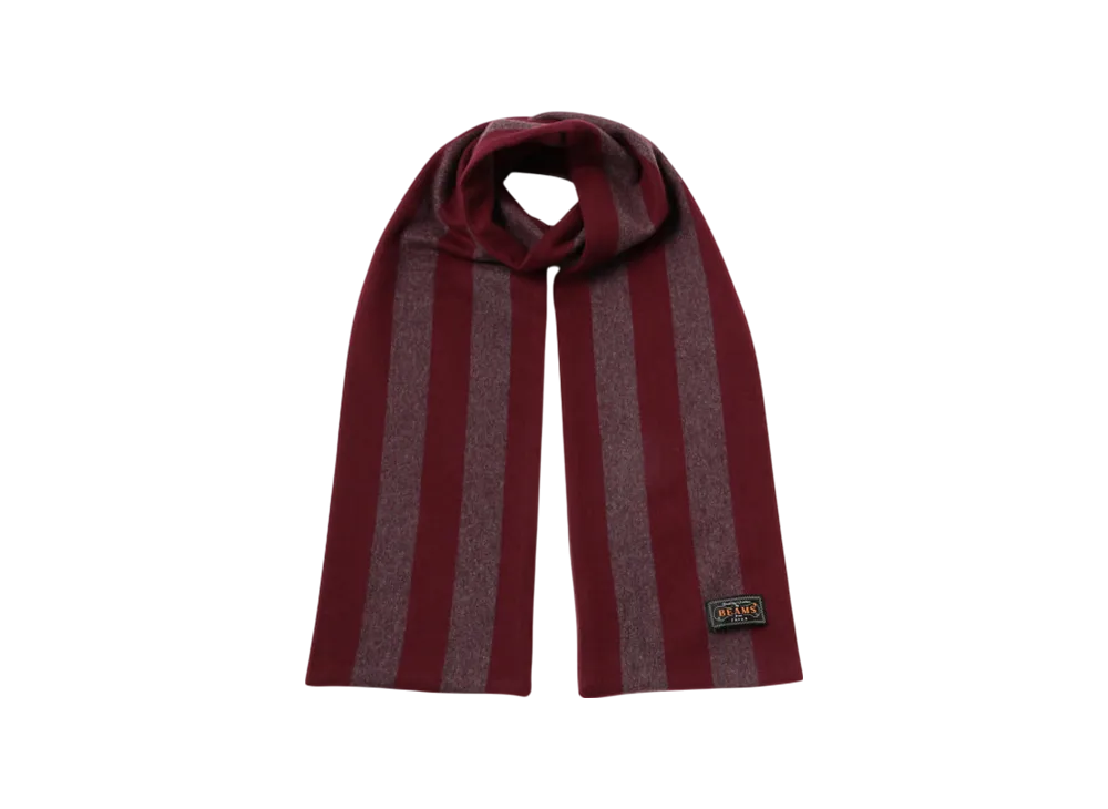 BEAMS Cashmere School Scarf "Gray"