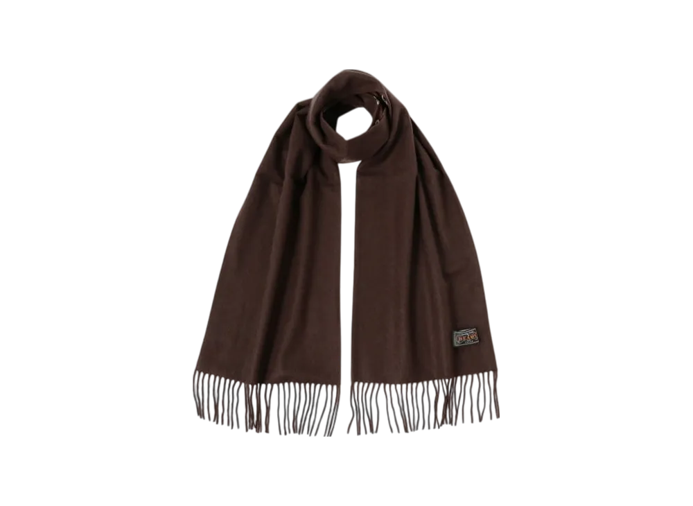 BEAMS Silk Cashmere Reversible Stole Geometric "Brown"