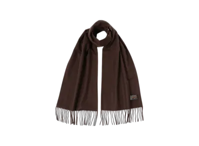 BEAMS Silk Cashmere Reversible Stole Geometric "Brown"