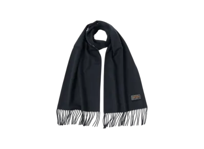 BEAMS Silk Cashmere Reversible Stole Geometric "Navy"