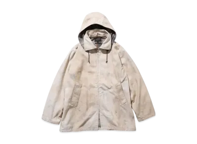 BEAMS Sportsman Coat Hard Twisted Oxford Print "Cement"