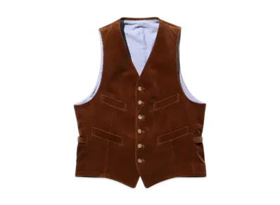 BEAMS Waistcoat Corduroy "GoldenBrown"