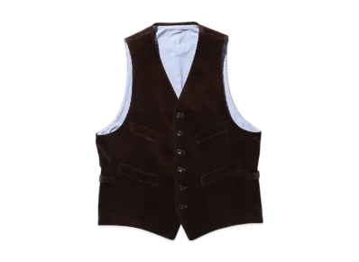 BEAMS Waistcoat Corduroy "Brown"