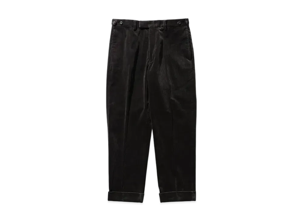 BEAMS IVY Trousers Ankle Cut Corduroy "ChacoalGray"