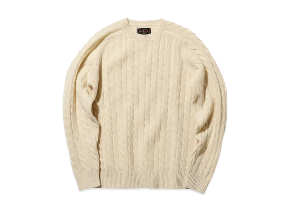 BEAMS Crew Cable 5G "OffWhite"