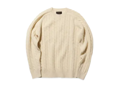 BEAMS Crew Cable 5G "OffWhite"