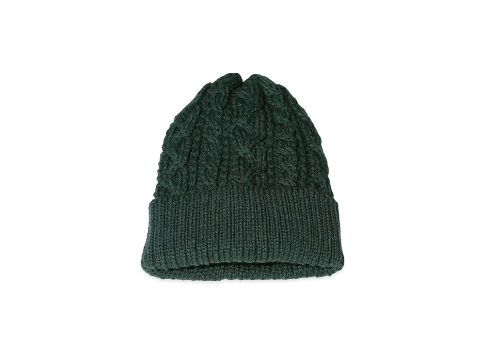 BEAMS Cable Watch Cap "DarkGreen"