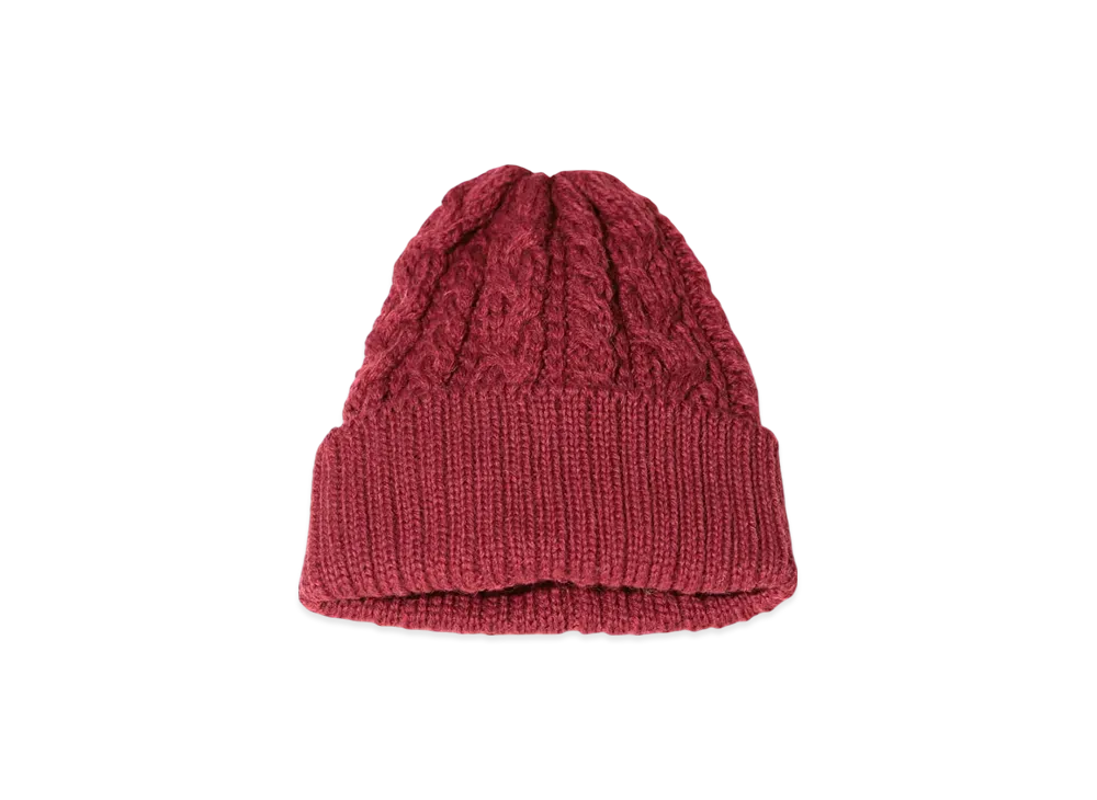 BEAMS Cable Watch Cap "Wine"