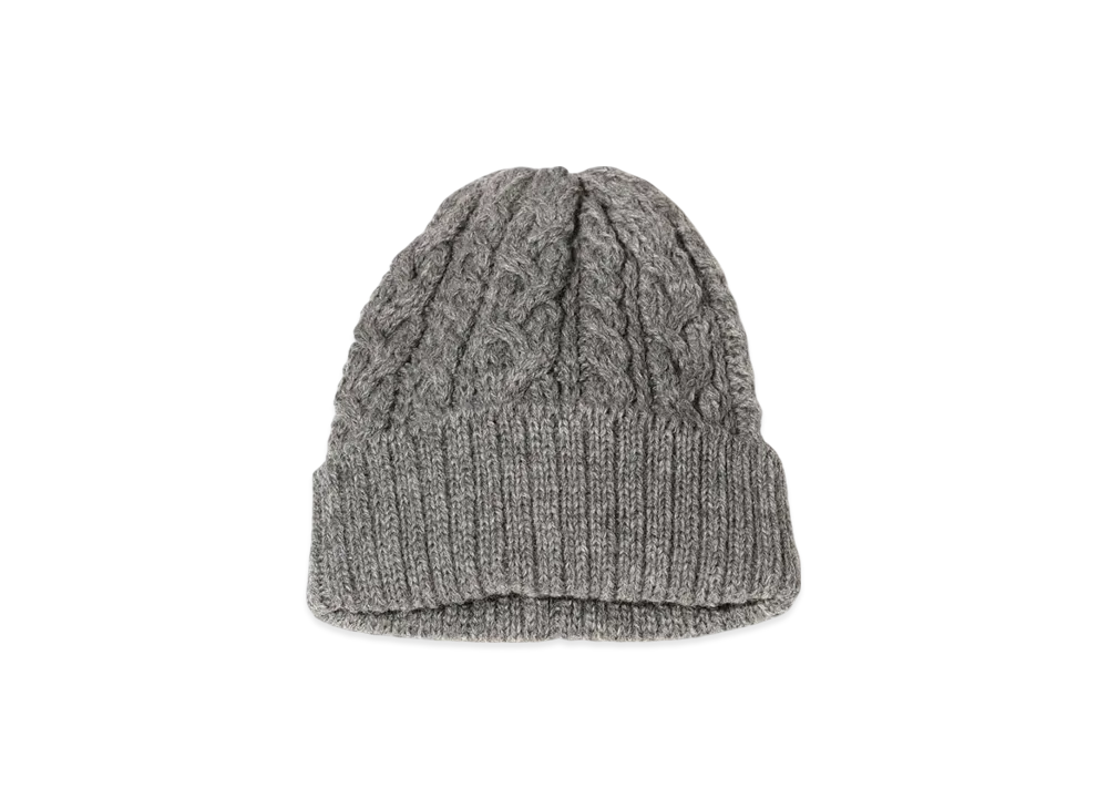 BEAMS Cable Watch Cap "ChacoalGray"