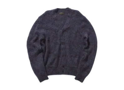 BEAMS Cardigan Stretch Mohair "Navy"