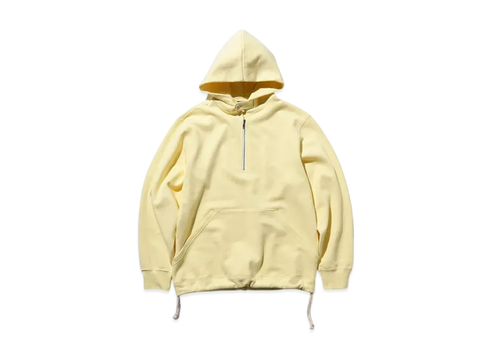 BEAMS Sweat Half Zip Hoodie "Yellow"