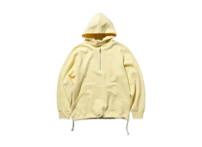 BEAMS Sweat Half Zip Hoodie "Yellow"